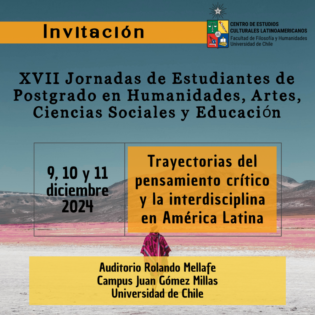 XVII Jornadas de Estudiantes de Postgrado en Humanidades, Artes, Ciencias Sociales y Educación.